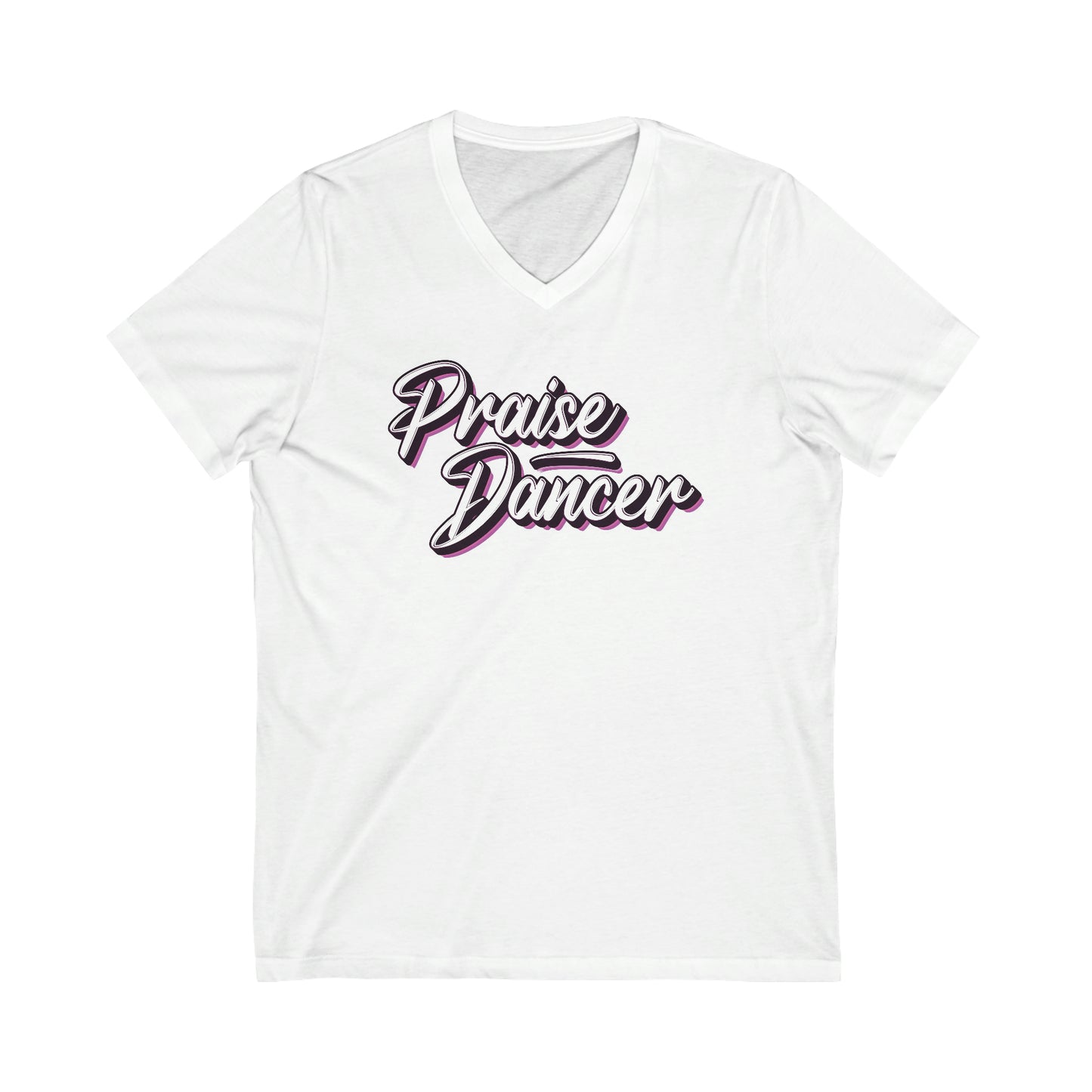 Praise Dancer Unisex Jersey Short Sleeve V-Neck T-shirt