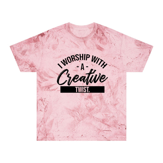 I Worship Unisex Color Blast T-Shirt