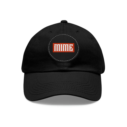 Mime Hat with Leather Patch (Round)